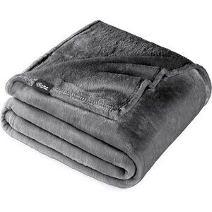 Home Fleece Blanket - Full/Queen - Ultra-Soft Lightweight for Bed, Sofa